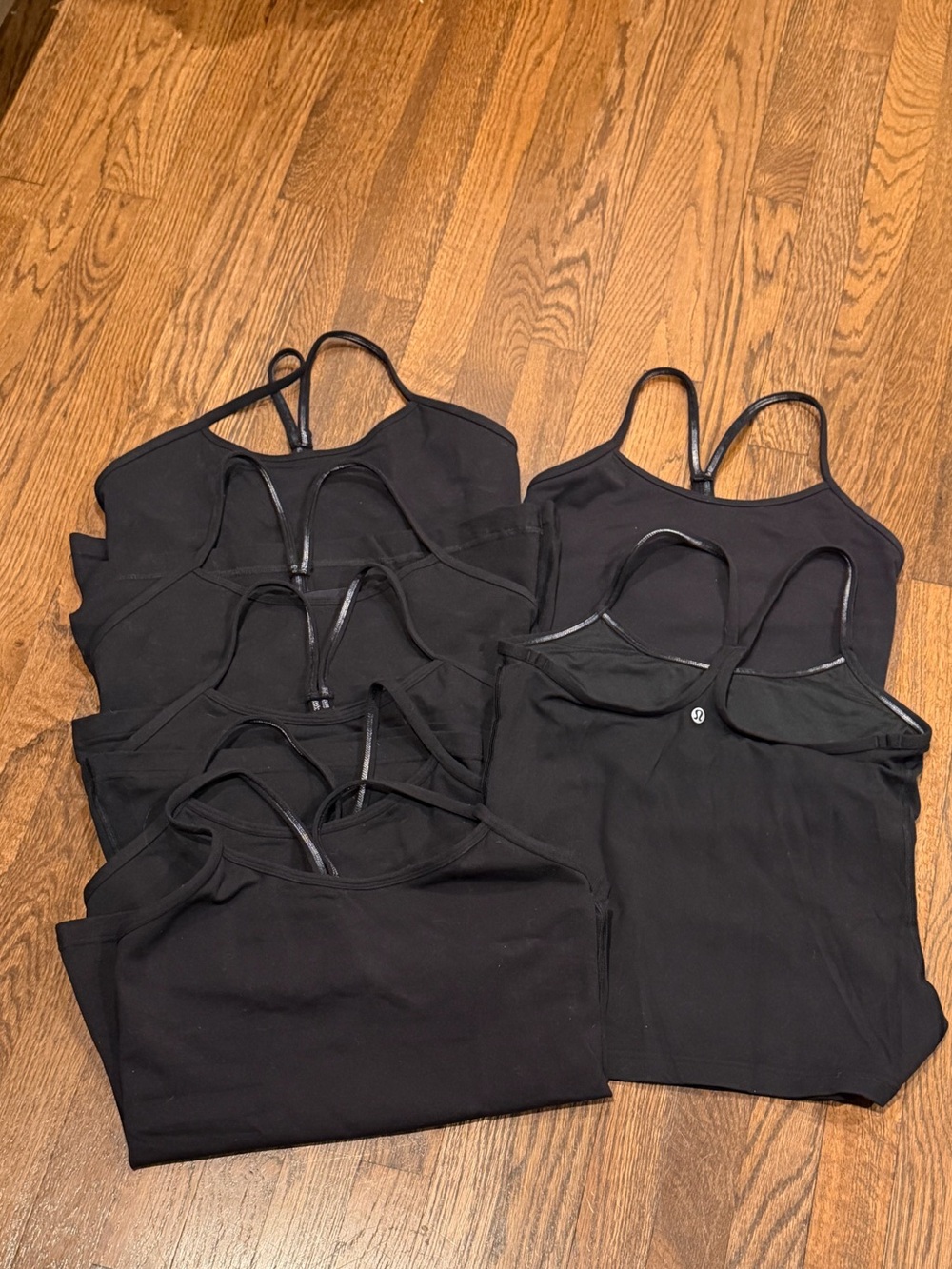 Lululemon (7 Piece BUNDLE) Racerback Strappy Black Tanks